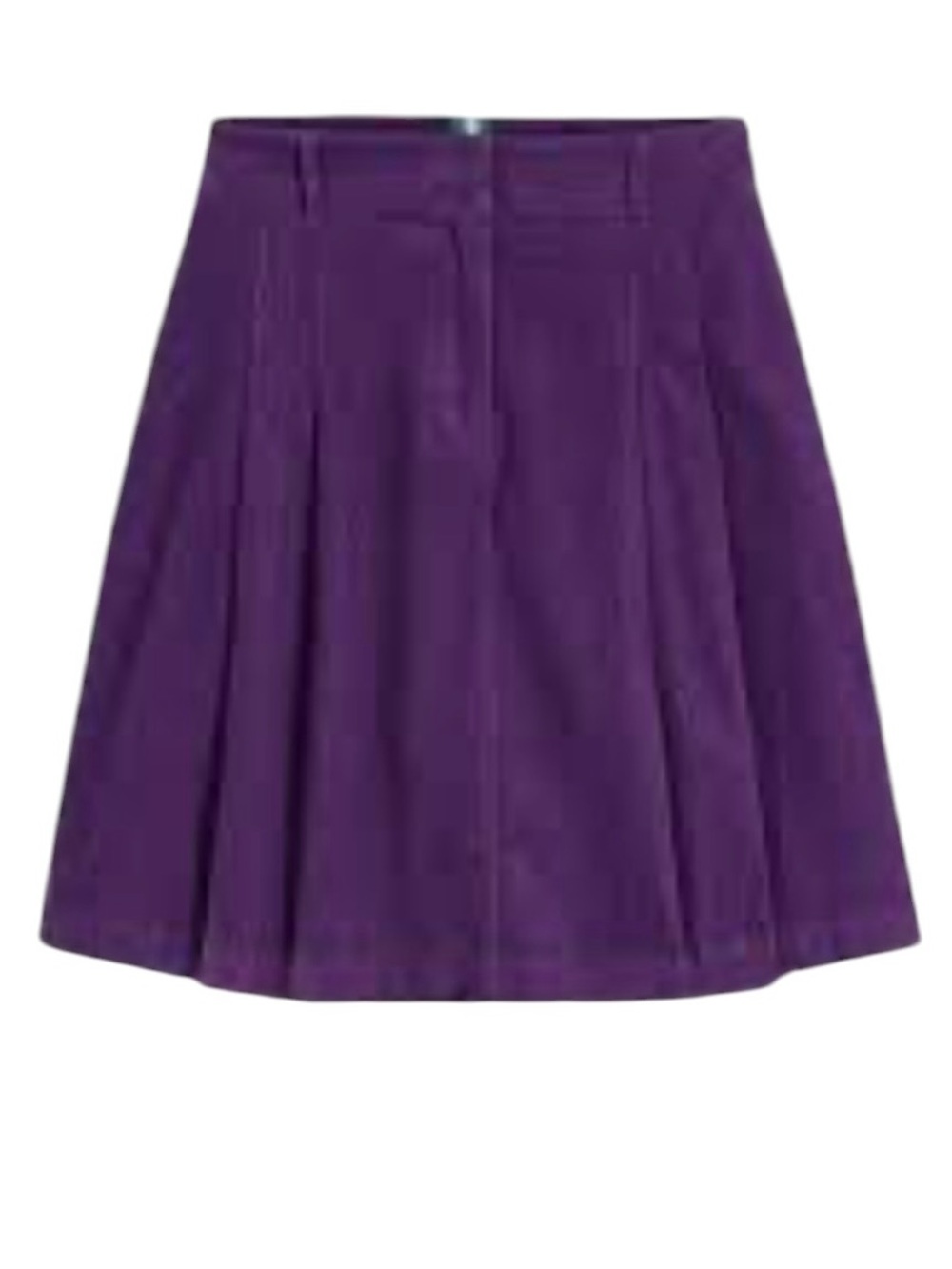 NWT Boden Flippy corduroy a-line pleated rich purple skirt size 8